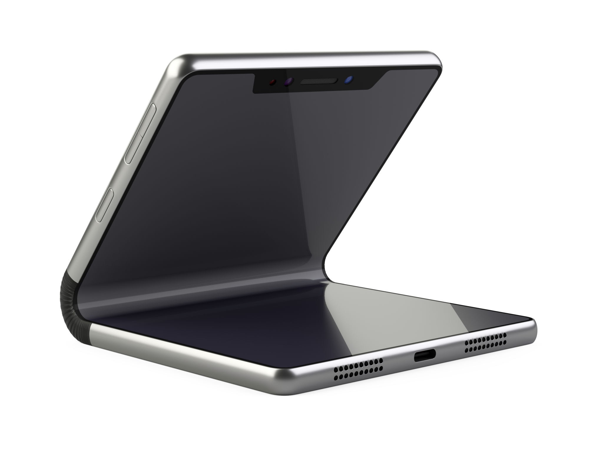 Flexible foldable smartphone